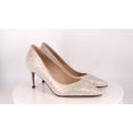 Genuine Leather Pump High Heels Women's Pumps Crystal Bling Rhinestone Custom Ladies Bride Shoes Heels for women